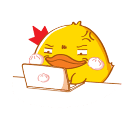 PEDPAO, The happiness duck 2 sticker #4107216