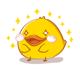PEDPAO, The happiness duck 2 sticker #4107229
