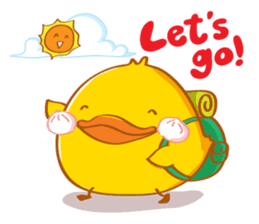 PEDPAO, The happiness duck 3 sticker #4107730