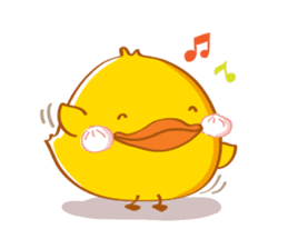 PEDPAO, The happiness duck 3 sticker #4107745