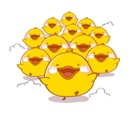 PEDPAO, The happiness duck 3 sticker #4107749
