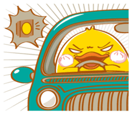 PEDPAO, The happiness duck 3 sticker #4107751