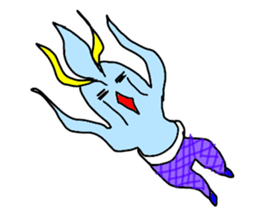 majinsan with food friends sticker #4108922