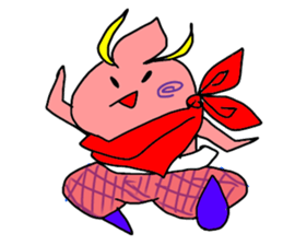 majinsan with food friends sticker #4108927