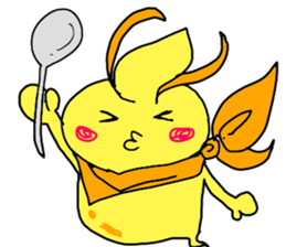 majinsan with food friends sticker #4108928