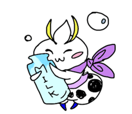 majinsan with food friends sticker #4108929