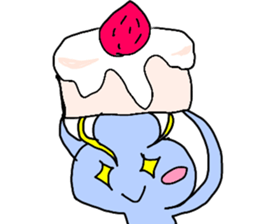 majinsan with food friends sticker #4108930