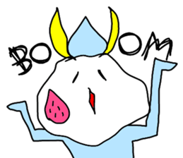 majinsan with food friends sticker #4108931