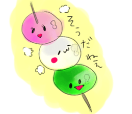 majinsan with food friends sticker #4108938