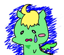 majinsan with food friends sticker #4108942