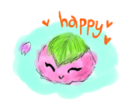 majinsan with food friends sticker #4108952