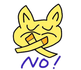 hennteko cat sticker #4109728