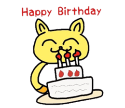 hennteko cat sticker #4109729