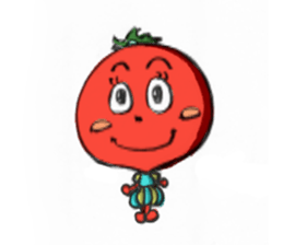 tomako-chan of tomato country sticker #4109880