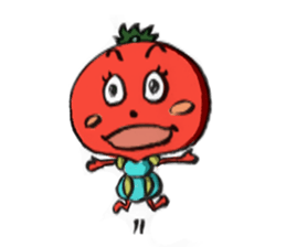 tomako-chan of tomato country sticker #4109881