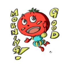 tomako-chan of tomato country sticker #4109891