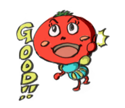 tomako-chan of tomato country sticker #4109892