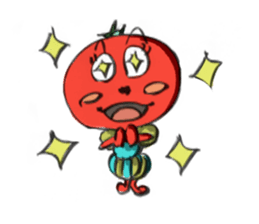 tomako-chan of tomato country sticker #4109899