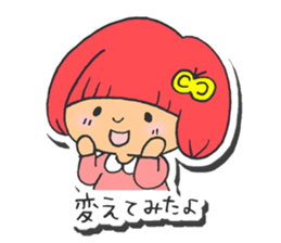 Girl of blue hair2 sticker #4110041