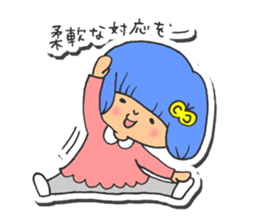 Girl of blue hair2 sticker #4110063