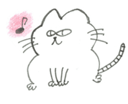 Impudent mouse and obedient cat sticker #4110120