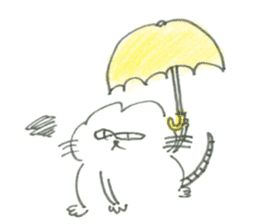Impudent mouse and obedient cat sticker #4110132