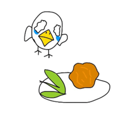 Chick over becomes  a chicken sticker #4110520