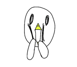 Chick over becomes  a chicken sticker #4110526