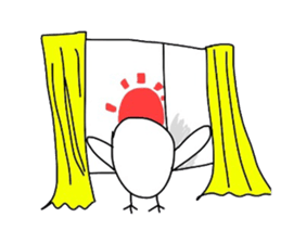 Chick over becomes  a chicken sticker #4110527