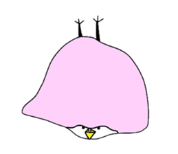 Chick over becomes  a chicken sticker #4110533