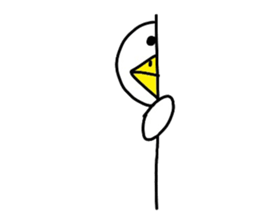 Chick over becomes  a chicken sticker #4110537