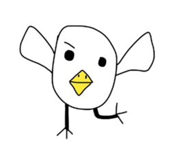 Chick over becomes  a chicken sticker #4110541