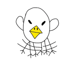 Chick over becomes  a chicken sticker #4110542