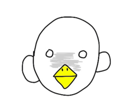 Chick over becomes  a chicken sticker #4110543