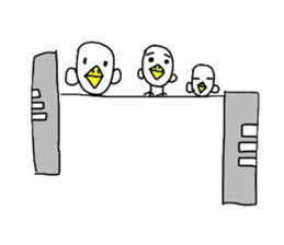 Chick over becomes  a chicken sticker #4110544