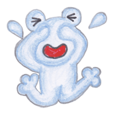 Warm fuzzy frog sticker #4110934