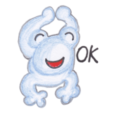 Warm fuzzy frog sticker #4110952