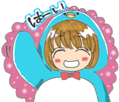 Penguin of girl sticker #4111880