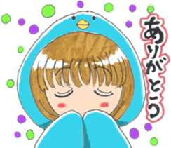 Penguin of girl sticker #4111881