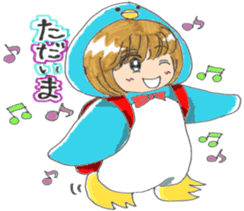 Penguin of girl sticker #4111886