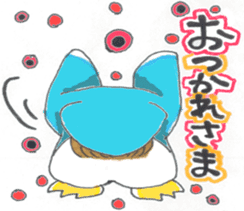 Penguin of girl sticker #4111887