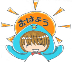 Penguin of girl sticker #4111888