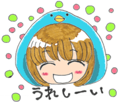 Penguin of girl sticker #4111893