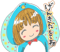 Penguin of girl sticker #4111898