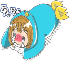 Penguin of girl sticker #4111901