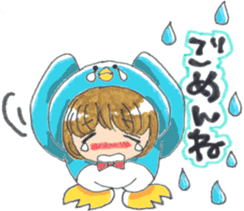 Penguin of girl sticker #4111902