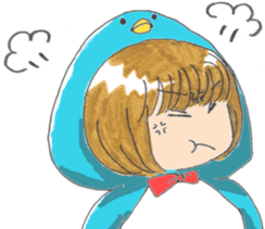 Penguin of girl sticker #4111903