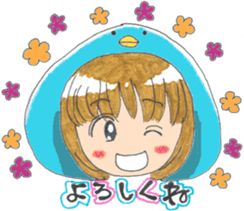 Penguin of girl sticker #4111904