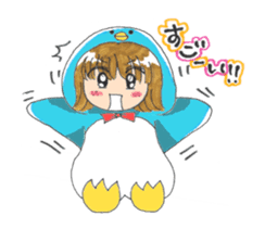 Penguin of girl sticker #4111905