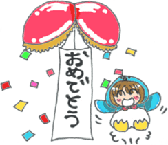 Penguin of girl sticker #4111910